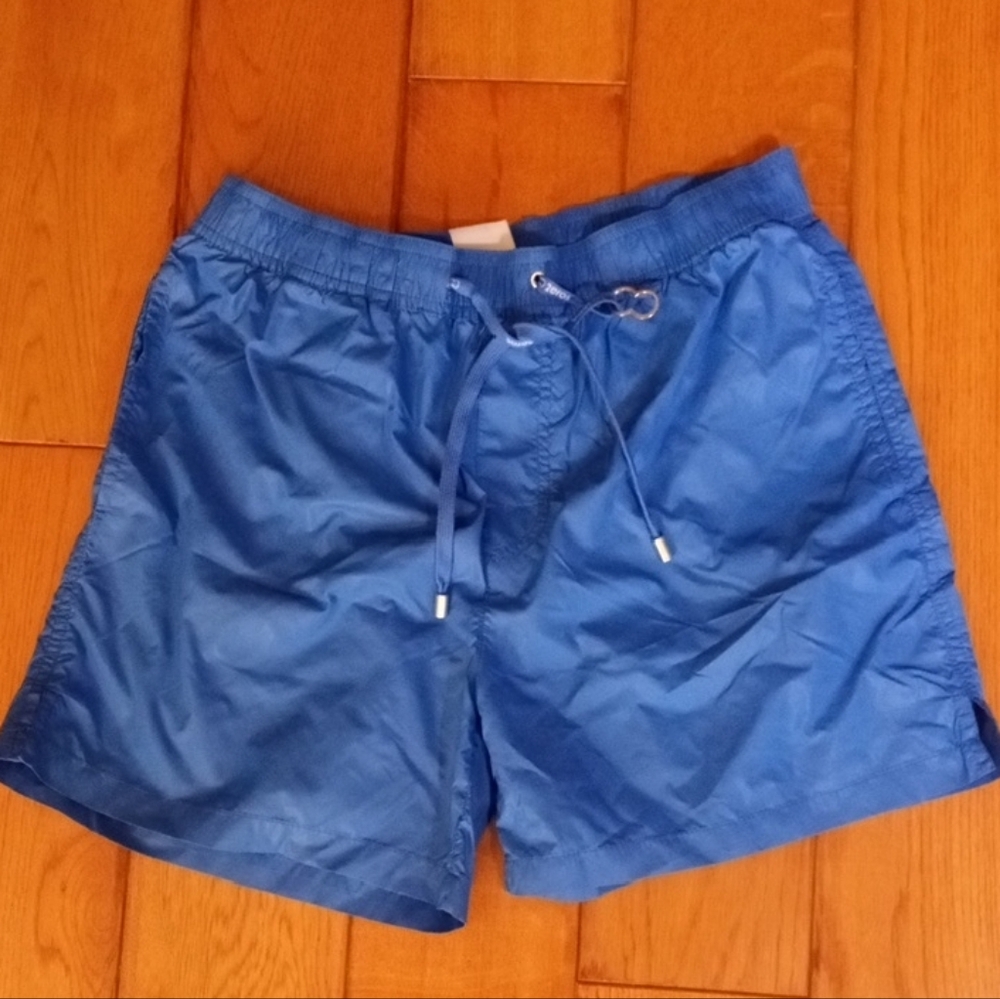 Royal Blue Quick-Dry Swim Trunks with Elastic Waistband